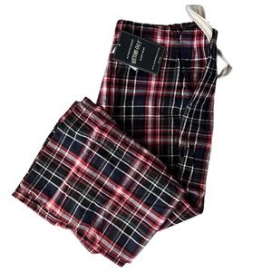 Bottoms Out Cotton Plaid Loungwear Pajama Pants - Med